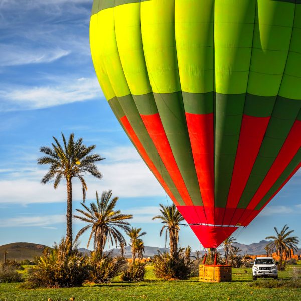 Explore the wonders of Marrakech through our thrilling hot air balloon excursions! Embark on an extraordinary adventure that will elevate your perspective. Ascend to new heights with our balloon flights and witness the awe-inspiring, diverse palette of colors that adorn the landscapes.