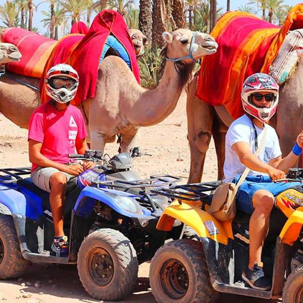 Embark on an unforgettable quad biking adventure and immerse yourself in the breathtaking Moroccan landscapes. Take in the stunning natural scenery as you explore the vibrant city of Marrakech and the picturesque coastline of Essaouira town.